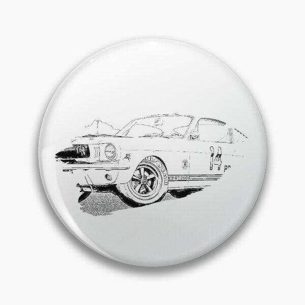 Item preview, Mustang GT350 Action Art Splash Print Wireframe designed and sold by Auto-Prints.