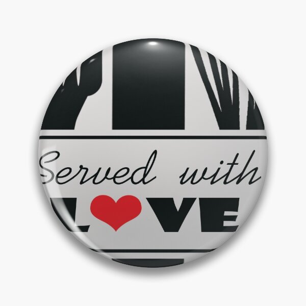Item preview, served with love - kitchen utensils designed and sold by Funny-Quote.
