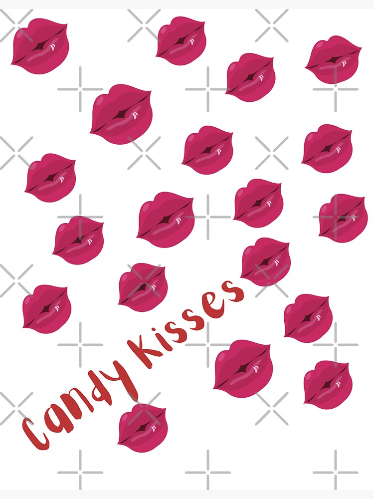"candy Kisses (lips)" Sticker for Sale by oilycake Redbubble