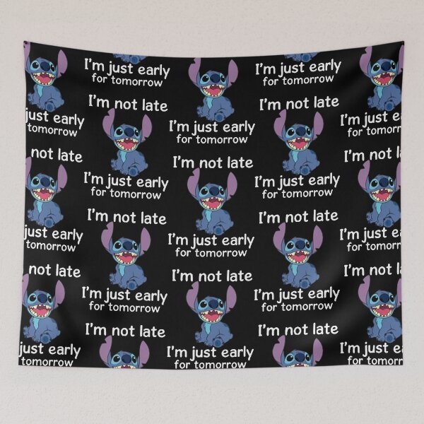 Item preview, Stitch  Im Not Late Im Just Early For Tomorrow Stitch  designed and sold by AneyZacaria00.