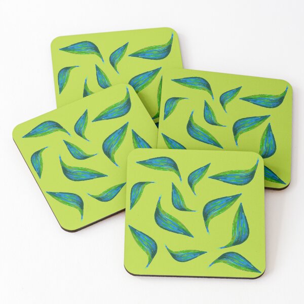 Item preview, Green leaves pattern designed and sold by Moojan Azar.