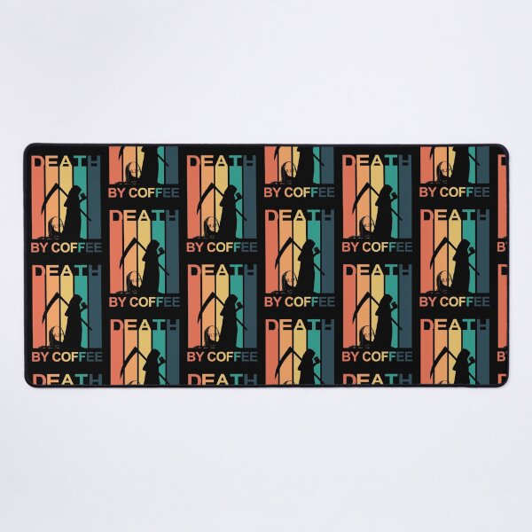 Item preview, Death by coffee - vintage sunset - Halloween designed and sold by hasbeenz.