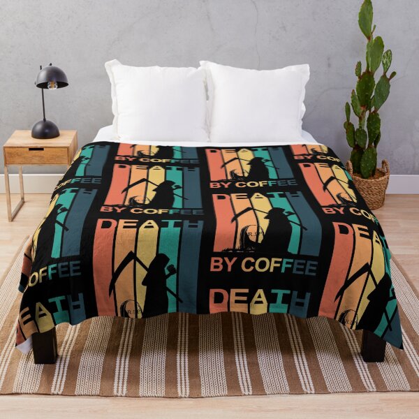 Item preview, Death by coffee - vintage sunset - Halloween designed and sold by hasbeenz.