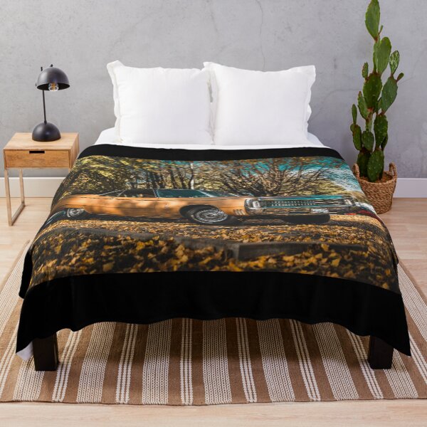 Item preview, Super Crazy Classic Car - Hot August Nights, vintage brown gold sport car, autumn landscap designed and sold by navuno.