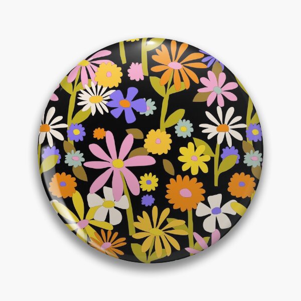 Item preview, Flower Power Black designed and sold by chotnelle.