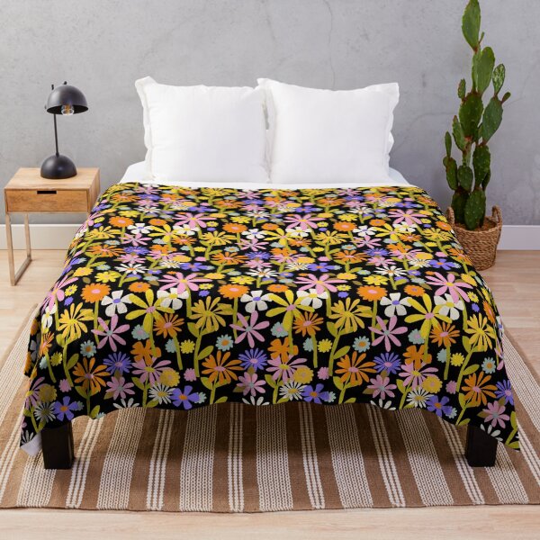 Item preview, Flower Power Black designed and sold by chotnelle.