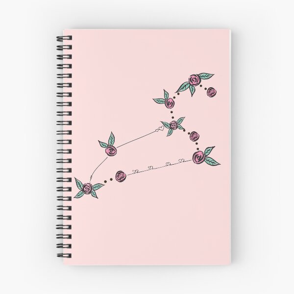 Item preview, Leo Zodiac Sign Constellation Roses and Hearts Doodle designed and sold by EndlessDoodles.