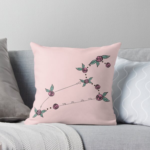 Item preview, Leo Zodiac Sign Constellation Roses and Hearts Doodle designed and sold by EndlessDoodles.