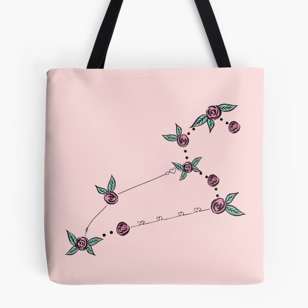 Item preview, Leo Zodiac Sign Constellation Roses and Hearts Doodle designed and sold by EndlessDoodles.