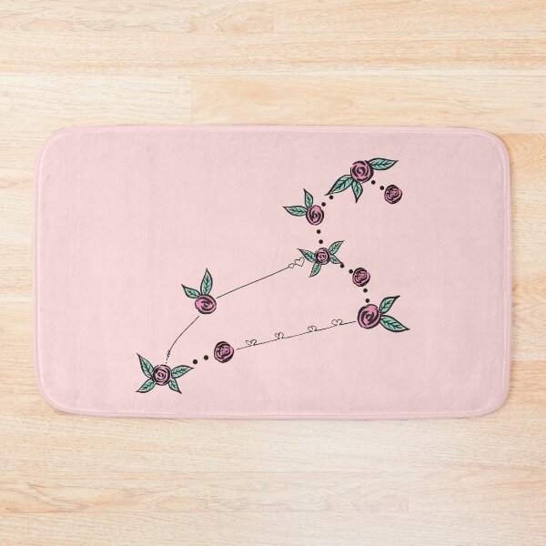 Item preview, Leo Zodiac Sign Constellation Roses and Hearts Doodle designed and sold by EndlessDoodles.