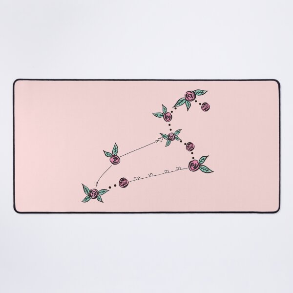 Item preview, Leo Zodiac Sign Constellation Roses and Hearts Doodle designed and sold by EndlessDoodles.
