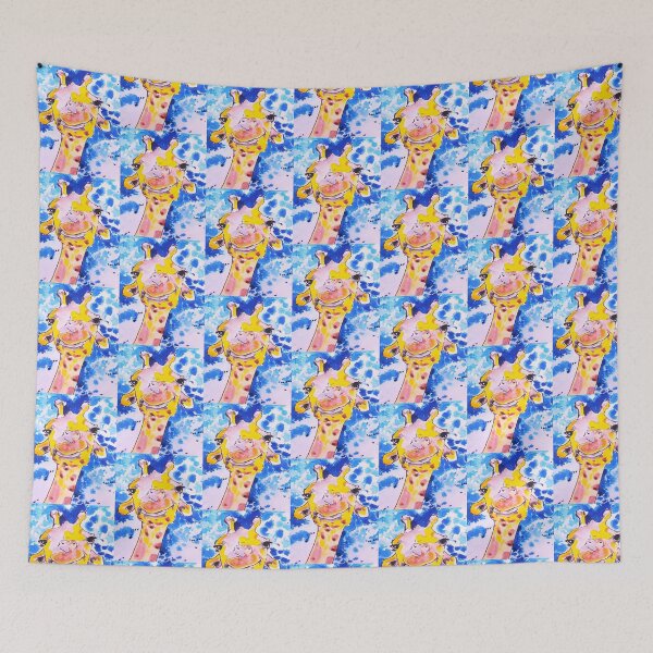 Item preview, Giraffe Selfie! designed and sold by curlyartcloud.