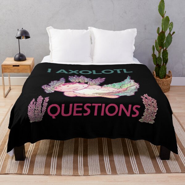 Aperçu de l'œuvre JE QUESTIONS AXOLOTL. créée et vendue par Dolphinstyle.