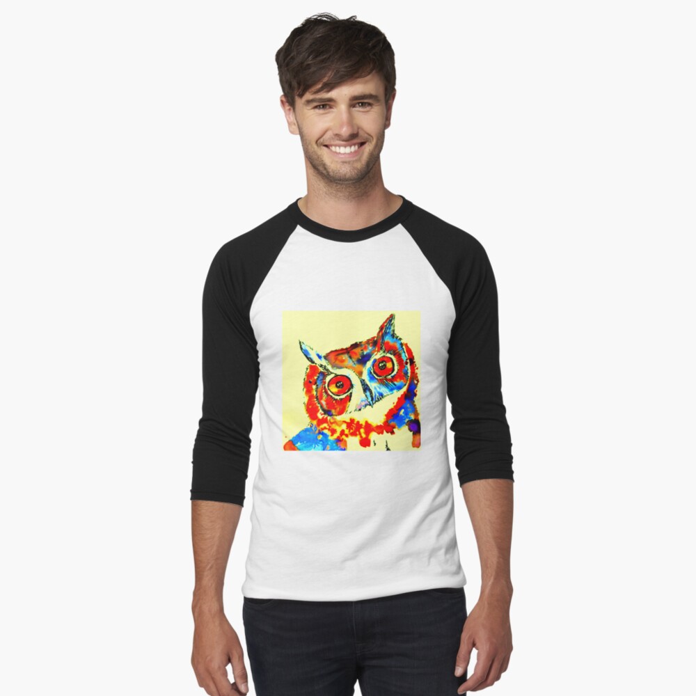 Item preview, Baseball ¾ Sleeve T-Shirt designed and sold by curlyartcloud.