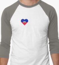 I Love My Hot Haitian Boyfriend Men's Baseball ¾ T-Shirt