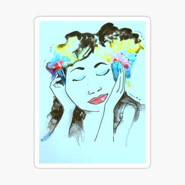 Colour of music Sticker