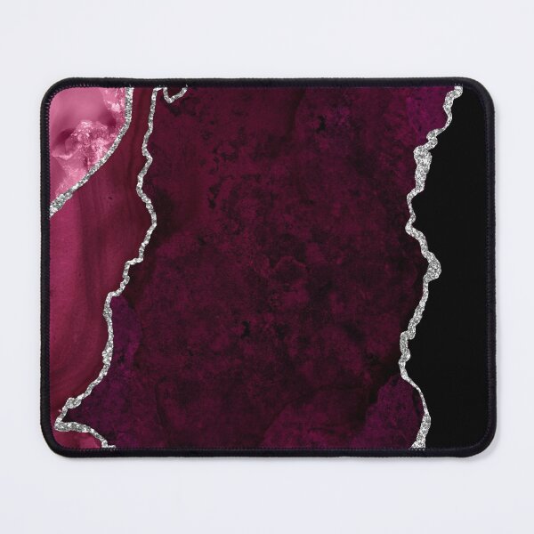 Item preview, Burgundy & Silver Agate Texture 01 designed and sold by Bridax.
