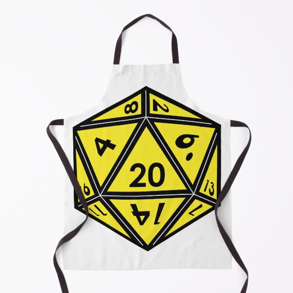 Item preview, D20 Gaming Dice, yellow designed and sold by TeesMi.