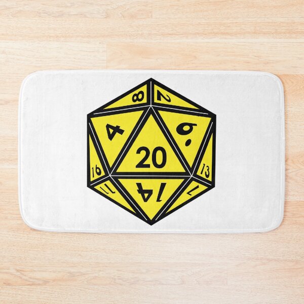 Item preview, D20 Gaming Dice, yellow designed and sold by TeesMi.