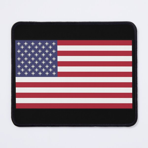 Item preview, Pixelated American Flag with black border - USA Flag - Team America designed and sold by For the love of Pixels.