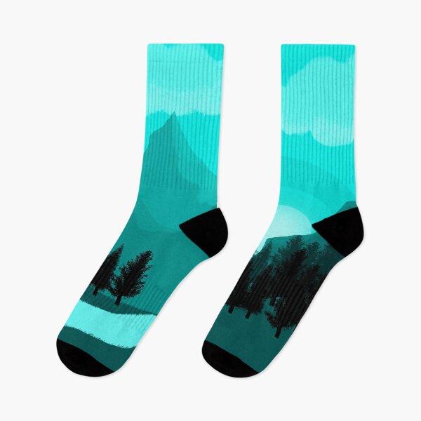 Item preview, Digital cyan forest view designed and sold by KheinJohn.
