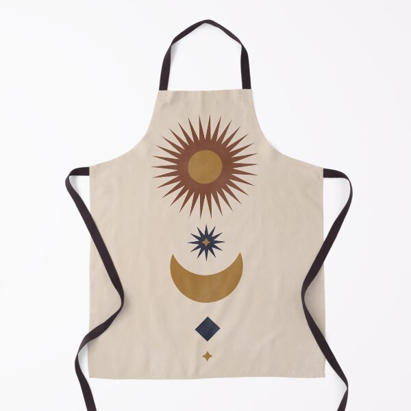 Item preview, Boho Sun Moon and Stars, Mystic Celestial Earth Tone Print designed and sold by enricadenicola.
