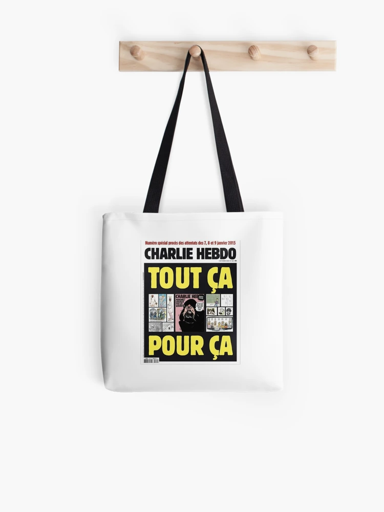 Hebdo  White small shopping bag