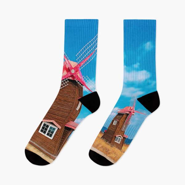 Item preview, Windmill Landscape Sky Clouds designed and sold by Blok45.