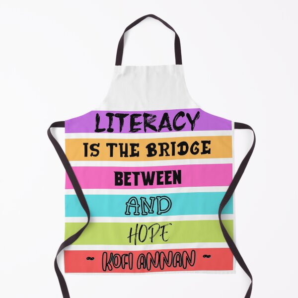 Item preview, Colorful Literacy quote designed and sold by Product Stella.