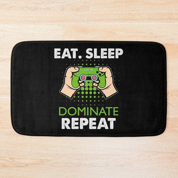 Item preview, Eat Sleep Dominate Repeat Funny Gamer Saying designed and sold by SweetbeStore.