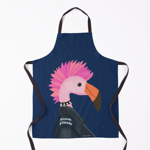 Item preview, Funny Punk Rock Pink Flamingo designed and sold by OstarasAttic.