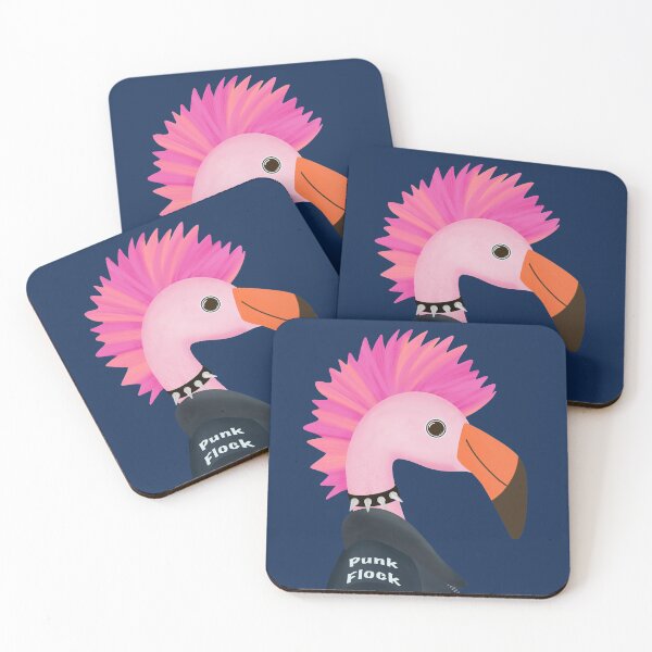 Item preview, Funny Punk Rock Pink Flamingo designed and sold by OstarasAttic.