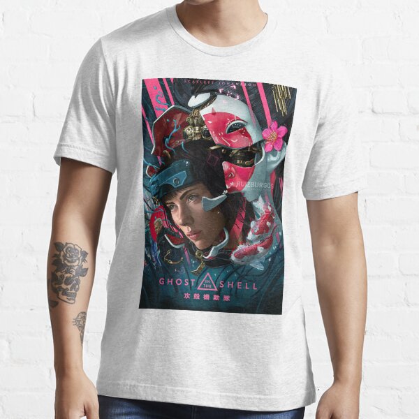 Ghost In The Shell Poster T Shirt For Sale By Pikokk Redbubble Ghost T Shirts Shell T