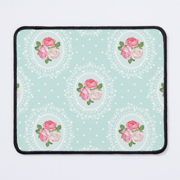Item preview, Shabby chic rose seamless pattern on polka dot background designed and sold by Lefteris Betsis.