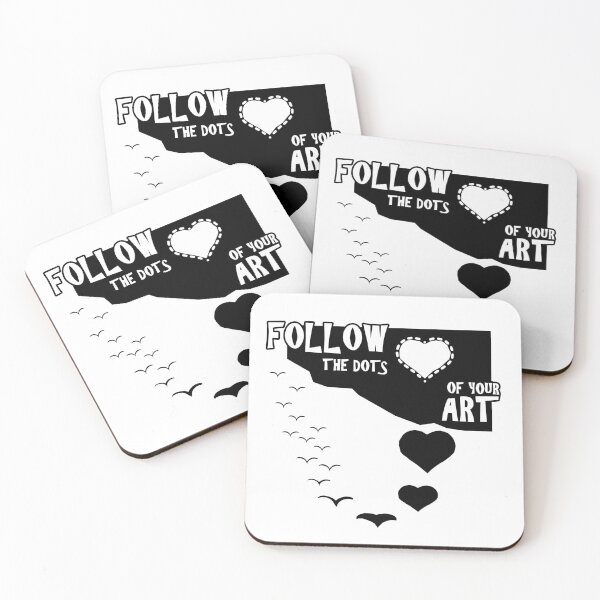 Item preview, Follow The Dots Of Your Art - Artist Quotes designed and sold by TMBTM.