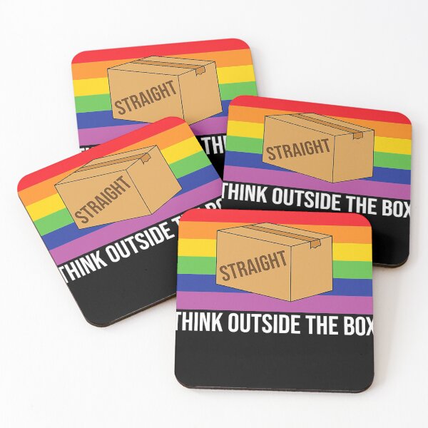 Item preview, Think Outside The Box LGBT Flag Equality Pride designed and sold by SajidParvez.