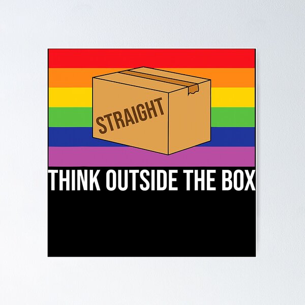 Item preview, Think Outside The Box LGBT Flag Equality Pride designed and sold by SajidParvez.