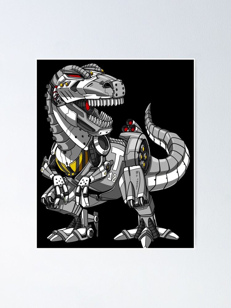 Alternate view of T-Rex Dinosaur Robot  Poster