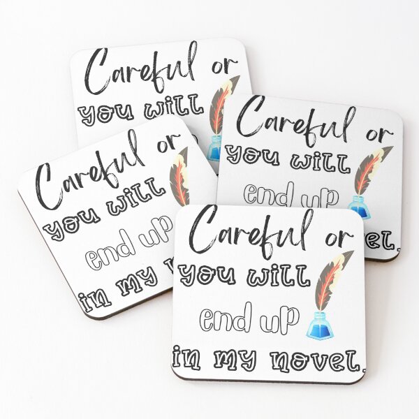 Item preview, careful or you will end up in my novel funny gift idea for international literacy day designed and sold by Product  Stella.