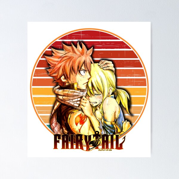Fairy Tail Natsu Dragneel and Lucy Heartfilia chibi characters