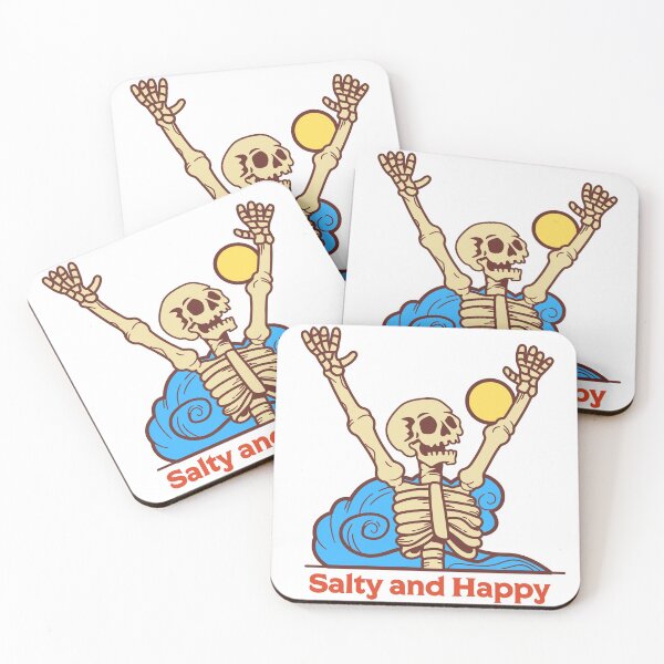 Item preview, Salty and Happy Surfer Skeleton Halloween designed and sold by ijdesigns.