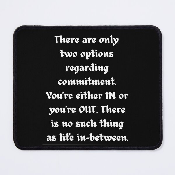 Item preview, There are only two options regarding commitment designed and sold by BlueThrow.