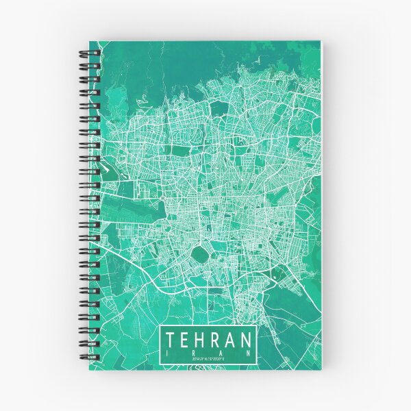 Artikelvorschau, Teheran Stadtplan von Iran - Aquarell entworfen und verkauft von deMAP.