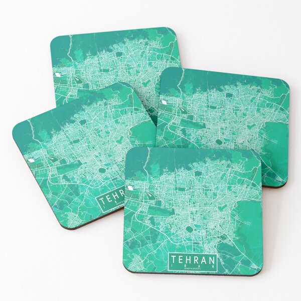 Item preview, Tehran City Map of Iran - Watercolor designed and sold by deMAP.