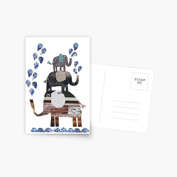 Three Elephants Postcard