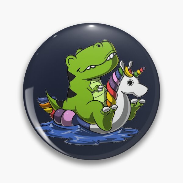 Item preview, T-Rex Dinosaur Riding Unicorn Float designed and sold by underheaven.