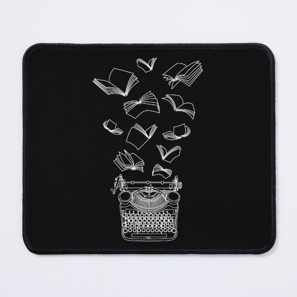 Item preview, Author Writer Typewriter Flying Books designed and sold by GrandeDuc.