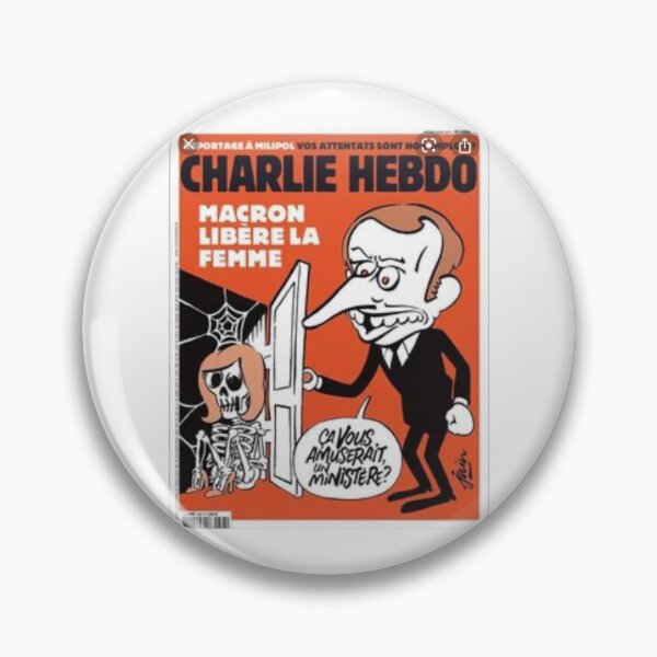 Item preview, These are all Charlie Hebdo caricatures of Macron designed and sold by PeishaKseyy.
