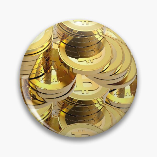 Item preview, Bitcoin Gold Coins Pattern designed and sold by Phantasmal-2-do.