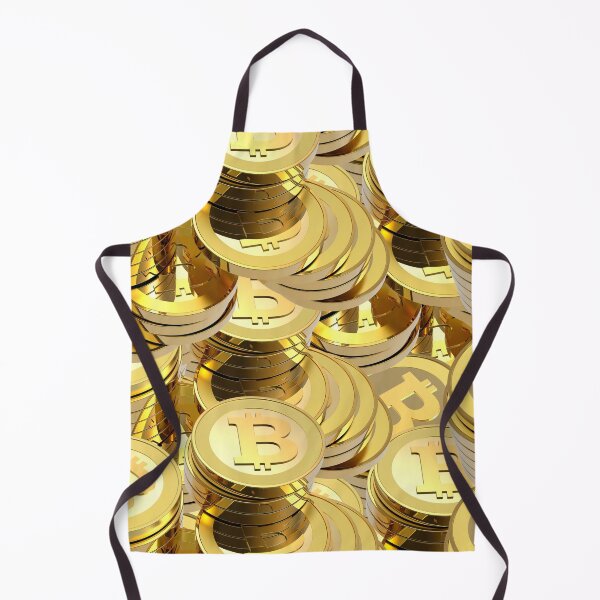 Item preview, Bitcoin Gold Coins Pattern designed and sold by Phantasmal-2-do.